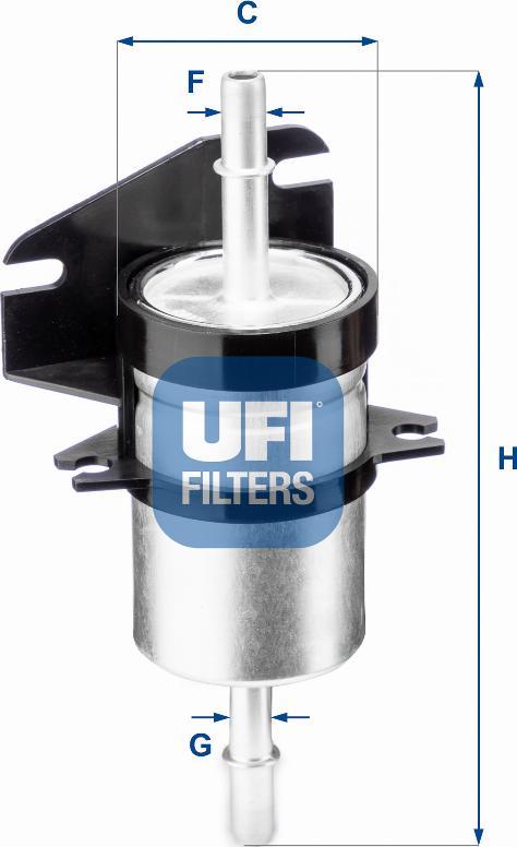 UFI 31.740.00 - Filtro carburante www.autoricambit.com
