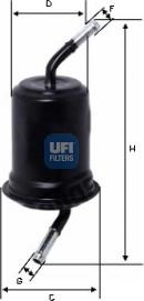 UFI 31.764.00 - Filtro carburante www.autoricambit.com