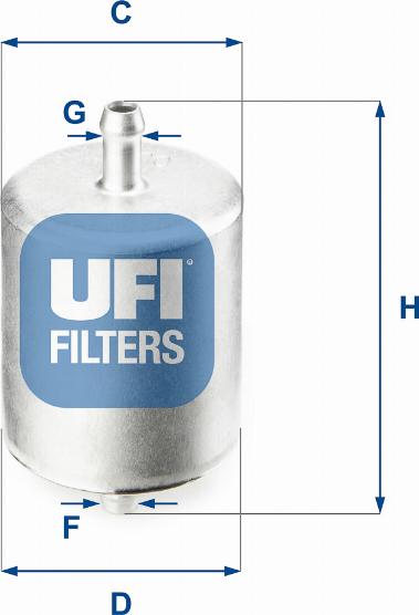 UFI 31.760.00 - Filtro carburante www.autoricambit.com