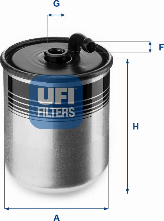 UFI 24.429.00 - Filtro carburante www.autoricambit.com