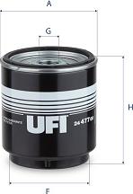 UFI 24.477.00 - Filtro carburante www.autoricambit.com