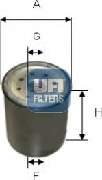 UFI 24.158.00 - Filtro carburante www.autoricambit.com