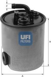 UFI 24.005.00 - Filtro carburante www.autoricambit.com