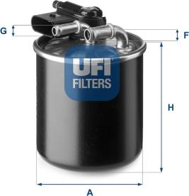 UFI 24.148.00 - Filtro carburante www.autoricambit.com