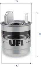UFI 24.161.00 - Filtro carburante www.autoricambit.com