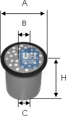 UFI 24.388.00 - Filtro carburante www.autoricambit.com