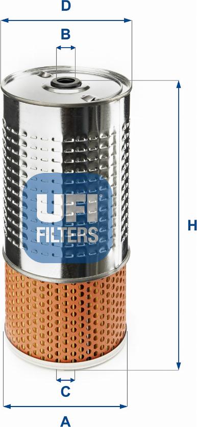 UFI 25.499.00 - Filtro olio www.autoricambit.com