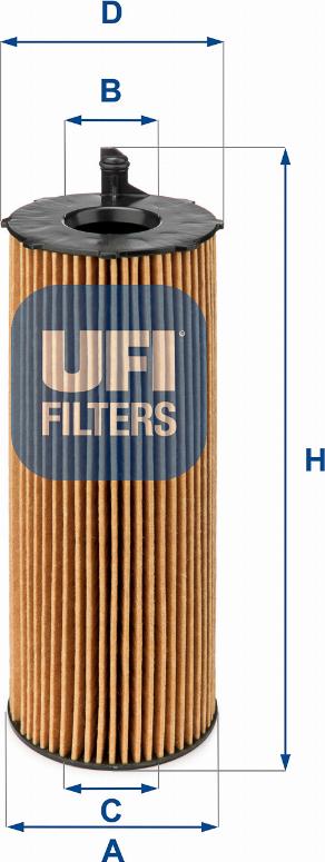 UFI 25.068.00 - Filtro olio www.autoricambit.com