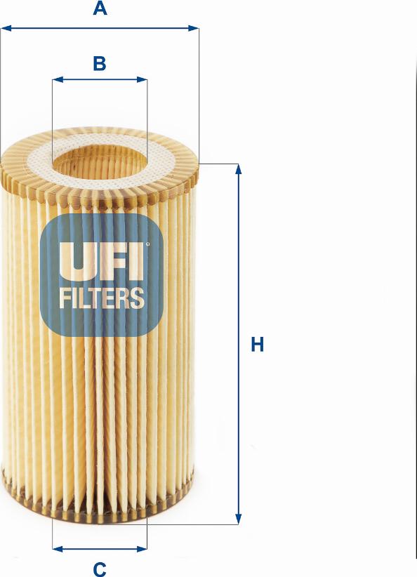 UFI 25.002.00 - Filtro olio www.autoricambit.com