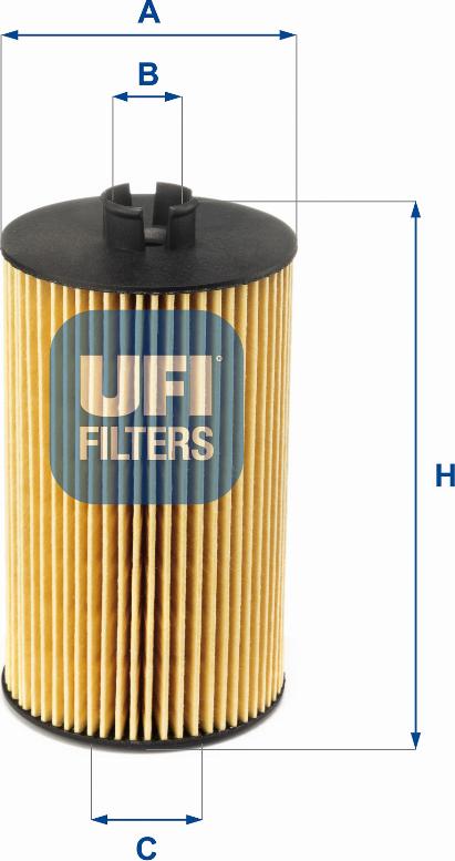 UFI 25.007.00 - Filtro olio www.autoricambit.com