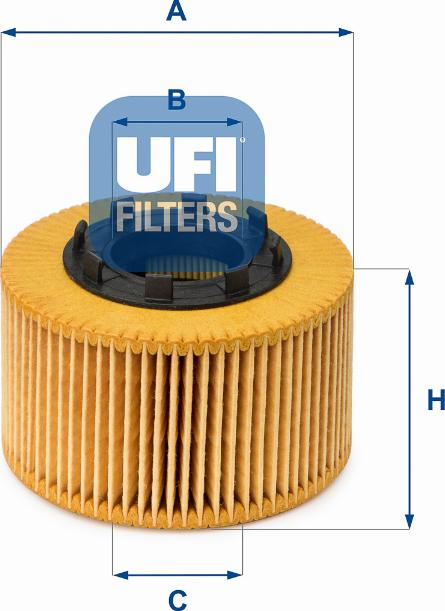 UFI 25.015.00 - Filtro olio www.autoricambit.com