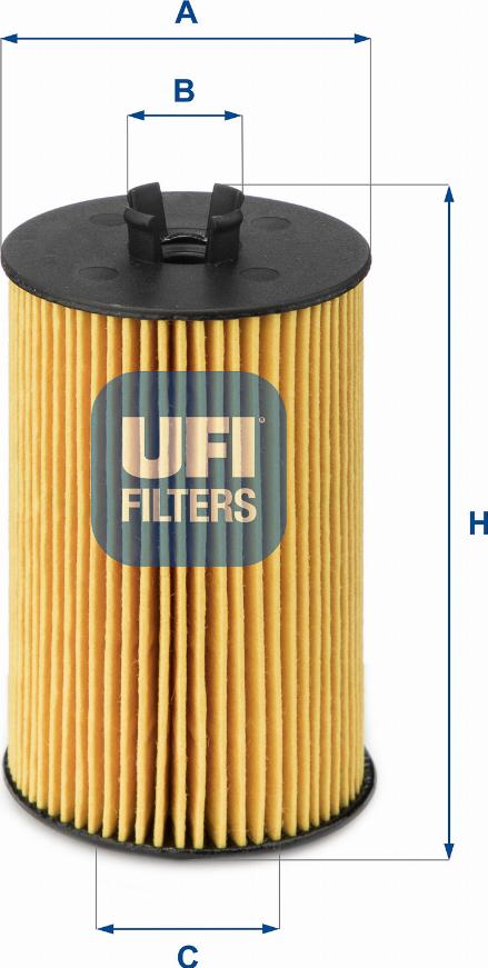 UFI 25.012.00 - Filtro olio www.autoricambit.com