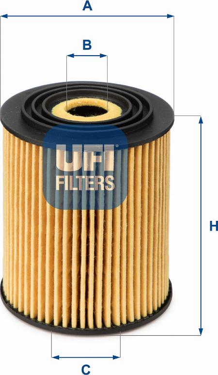 UFI 25.034.00 - Filtro olio www.autoricambit.com