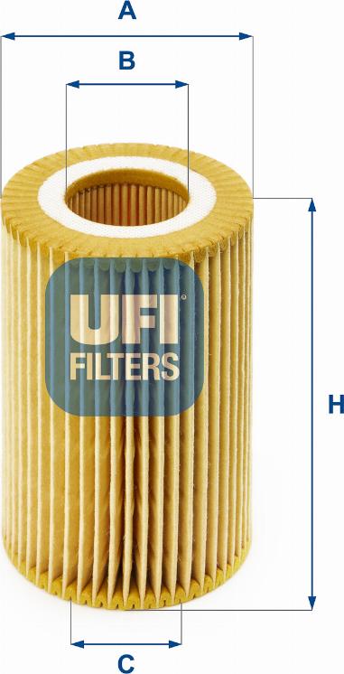 UFI 25.074.00 - Filtro olio www.autoricambit.com