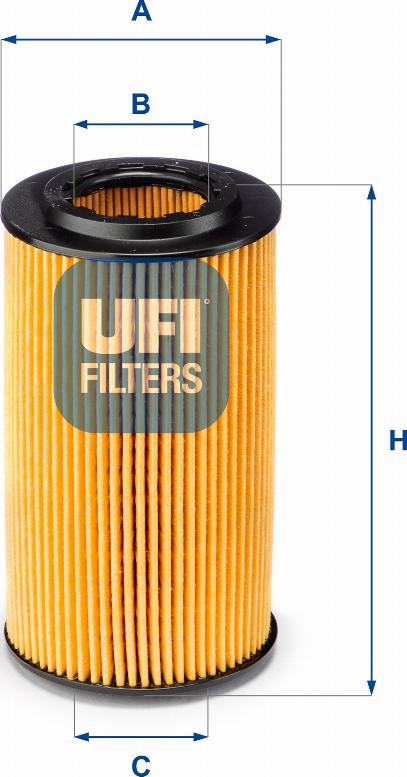 UFI 25.072.00 - Filtro olio www.autoricambit.com