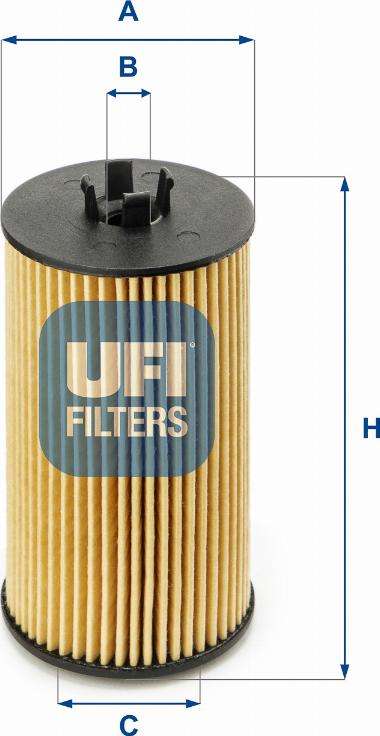 UFI 25.199.00 - Filtro olio www.autoricambit.com