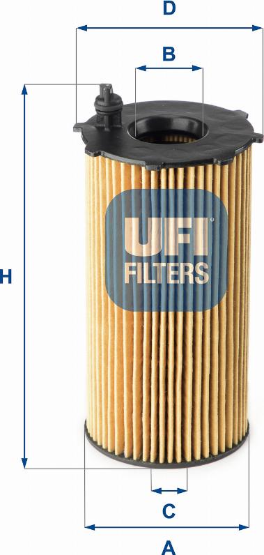 UFI 25.167.00 - Filtro olio www.autoricambit.com