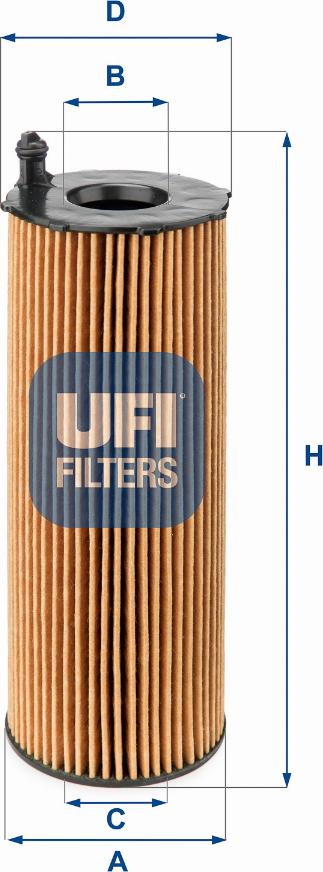 UFI 25.105.00 - Filtro olio www.autoricambit.com