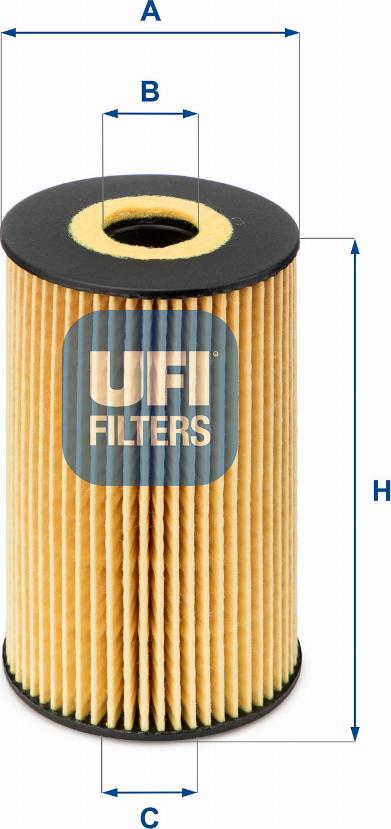 UFI 25.106.00 - Filtro olio www.autoricambit.com