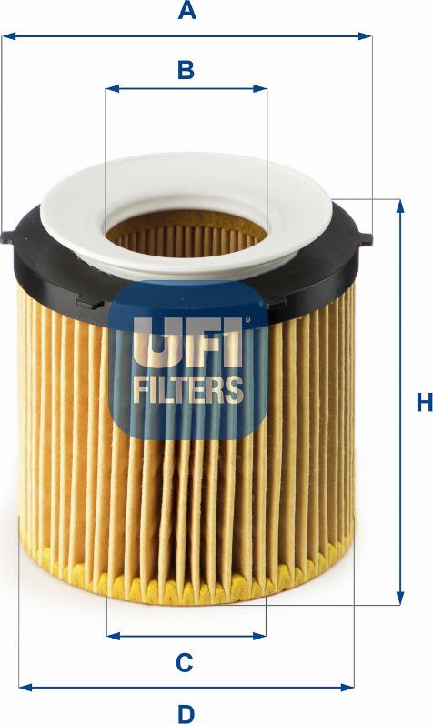 UFI 25.179.00 - Filtro olio www.autoricambit.com