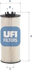 UFI 25.282.00 - Filtro olio www.autoricambit.com