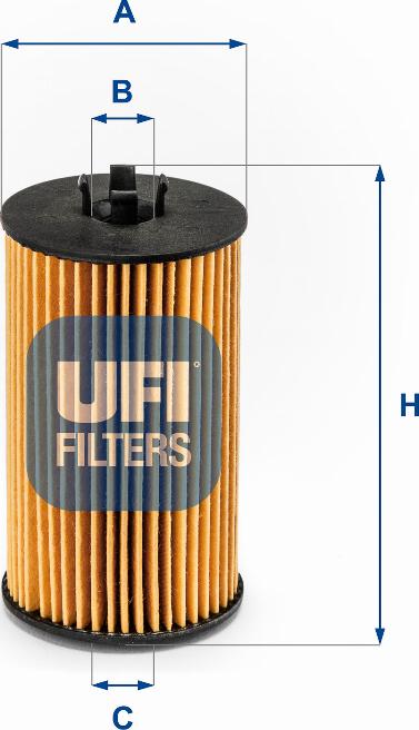 UFI 25.225.00 - Filtro olio www.autoricambit.com