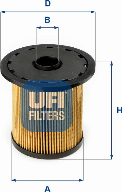 UFI 26.690.00 - Filtro carburante www.autoricambit.com