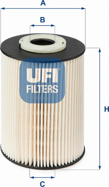 UFI 26.020.00 - Filtro carburante www.autoricambit.com