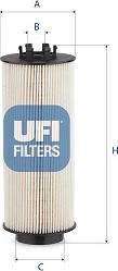 UFI 26.146.00 - Filtro carburante www.autoricambit.com