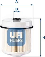 UFI 26.132.00 - Filtro carburante www.autoricambit.com