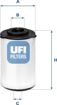 UFI 26.H2O.03 - Filtro carburante www.autoricambit.com