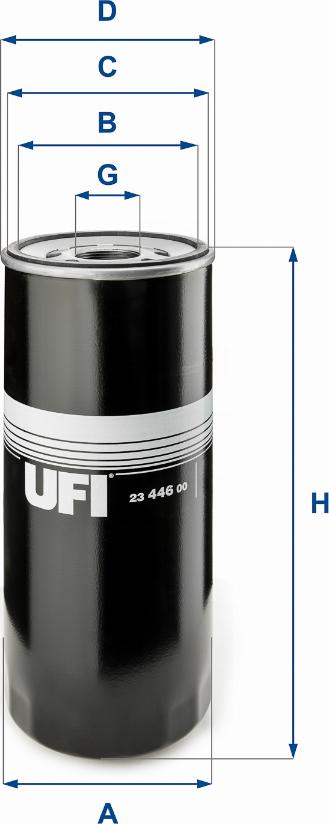 UFI 23.446.00 - Filtro olio www.autoricambit.com