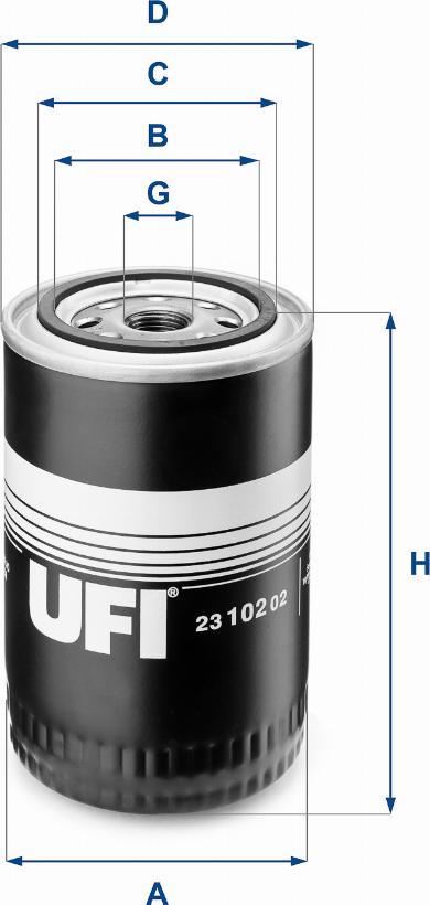 UFI 23.102.02 - Filtro olio www.autoricambit.com