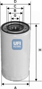 UFI 23.302.00 - Filtro olio www.autoricambit.com