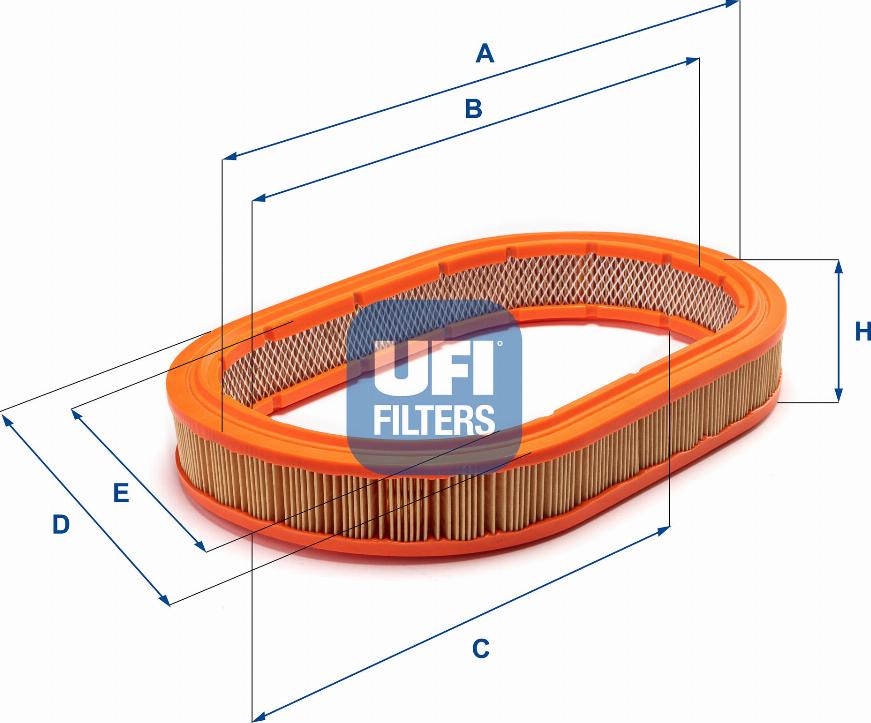 UFI 27.076.00 - Filtro aria www.autoricambit.com