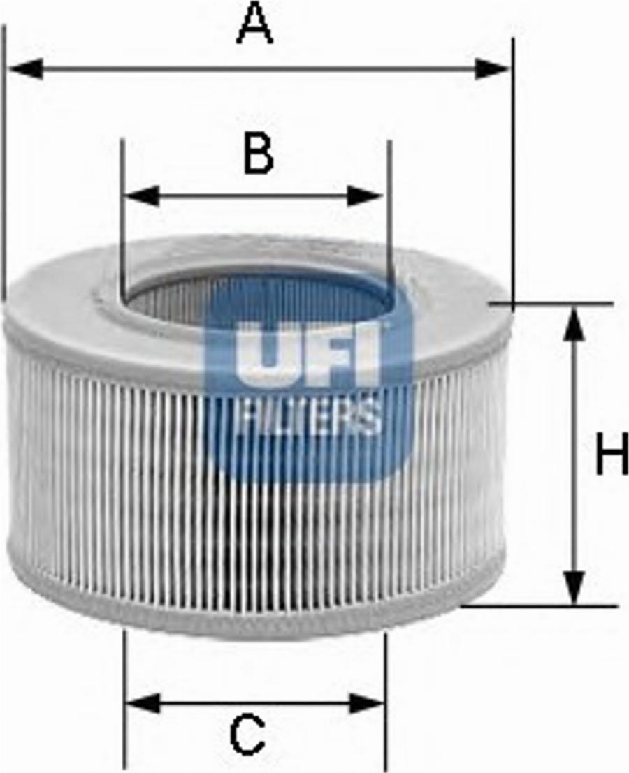 UFI 27.855.00 - Filtro aria www.autoricambit.com