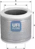 UFI 27.843.00 - Filtro aria www.autoricambit.com