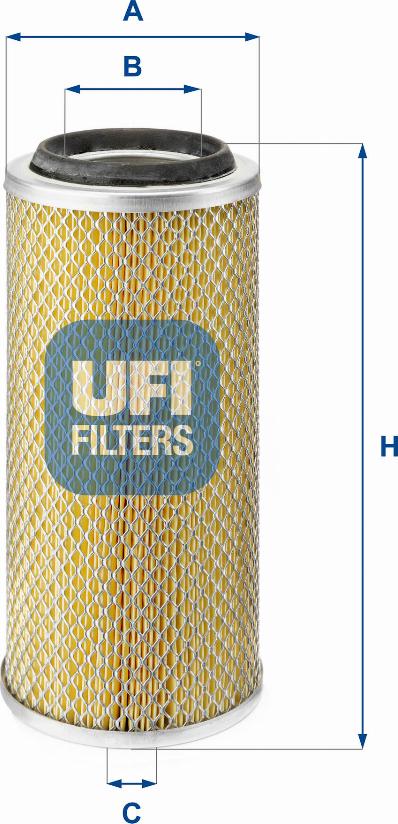 UFI 27.881.00 - Filtro aria www.autoricambit.com