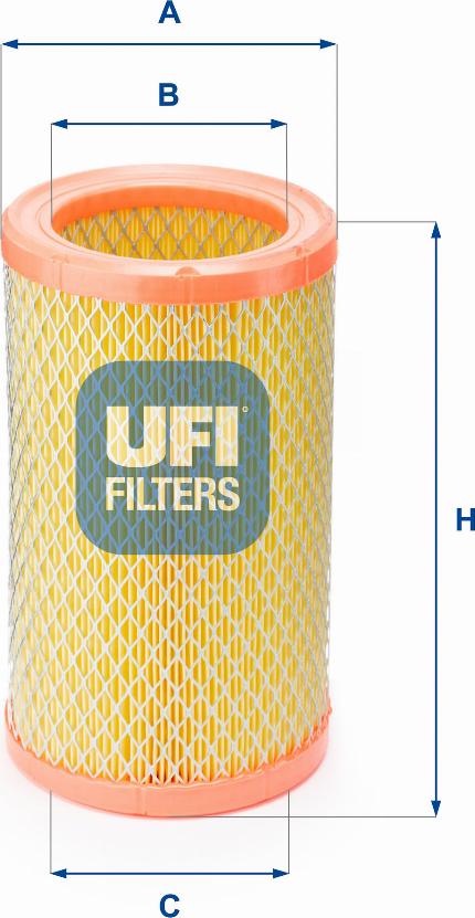 UFI 27.824.00 - Filtro aria www.autoricambit.com