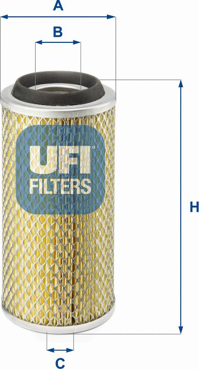 UFI 27.801.00 - Filtro aria www.autoricambit.com