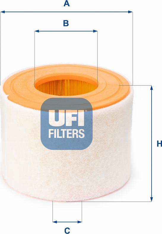 UFI 27.A54.00 - Filtro aria www.autoricambit.com