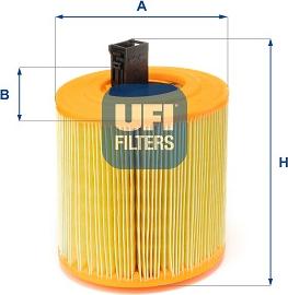 UFI 27.E61.00 - Filtro aria www.autoricambit.com