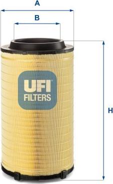 UFI 27.F27.00 - Filtro aria www.autoricambit.com