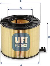 UFI 27.G11.00 - Filtro aria www.autoricambit.com