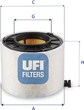 UFI 27.G31.00 - Filtro aria www.autoricambit.com