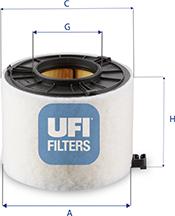 UFI 27.G33.00 - Filtro aria www.autoricambit.com