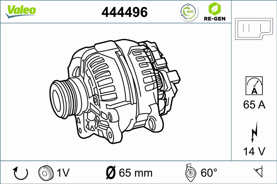 Valeo 444496 - Alternatore www.autoricambit.com