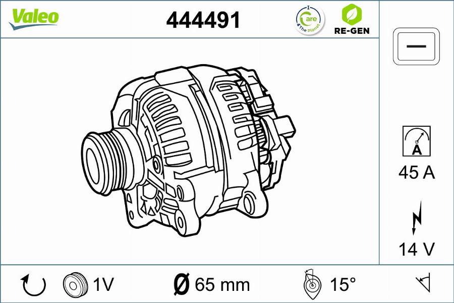 Valeo 444491 - Alternatore www.autoricambit.com