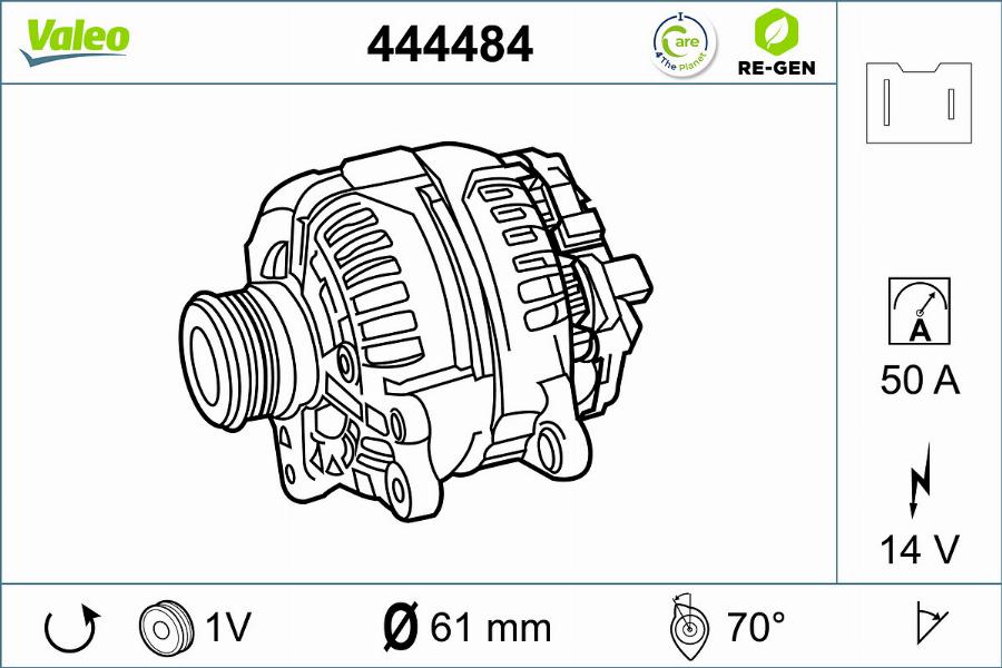 Valeo 444484 - Alternatore www.autoricambit.com