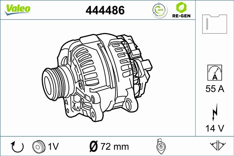 Valeo 444486 - Alternatore www.autoricambit.com